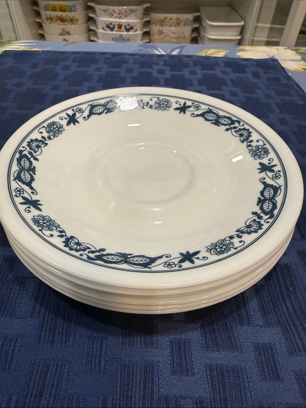 Corelle 6.25" Saucers - Set of 6 Old Town Blue